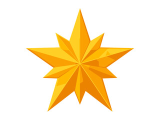 Fototapeta premium Radiant Golden Star Emblem - A Symbol of Excellence and Achievement