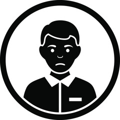 Male Avatar Profile Icon Vector