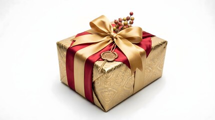 Elegant Wrapped Gift Box for Lunar New Year Celebration