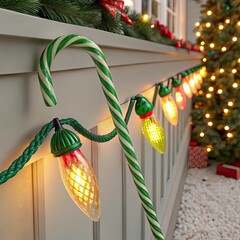 christmas wreath on the wall