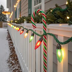 christmas wreath on the wall