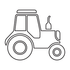 Tractor Farm Vehicle Outline