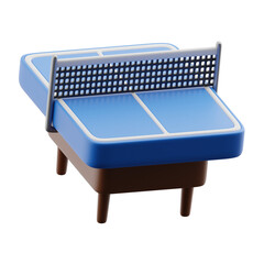Ping pong table 3d illustration