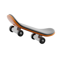 Skateboard 3d illustration