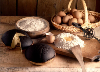 g&acirc;teau avec des oeufs