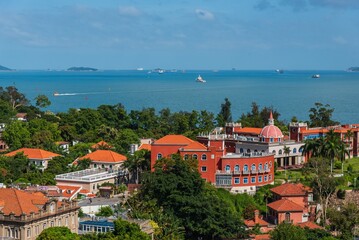 The scenery of Xiamen Gulangyu island