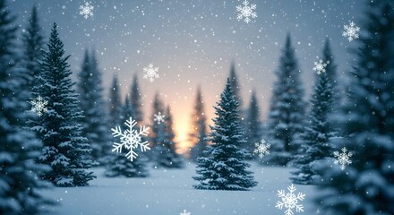 christmas tree in the snow