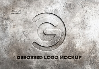 Debossed Logo Mockup
