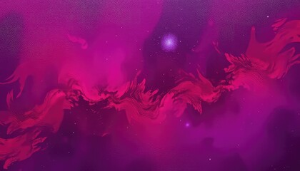 Vibrant Magenta Nebula Abstract Background for Creative Projects and Visual Storytelling