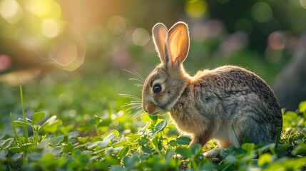 Fototapeta premium Bright Sun on Tiny Coastal Flowers