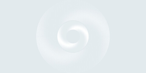 Abstract geometric background with subtle white circles. Modern overlapping circle line pattern. Futuristic concept for covers, posters, banners, brochures, presentations, and flyers.