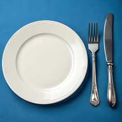 plate with cutlery