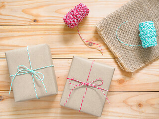 Handmade Christmas present gift boxes