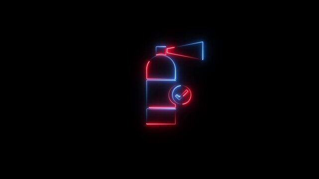 Glowing neon line Aqualung icon isolated on brick wall background. Oxygen tank for diver. Diving equipment. Extreme sport. Diving underwater equipment.