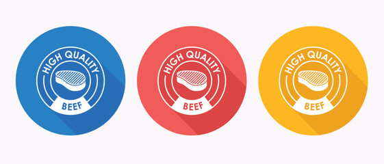 Colorful High Quality Beef Labels for Branding and Marketing