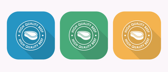 Colorful High Quality Beef Labels for Branding and Marketing