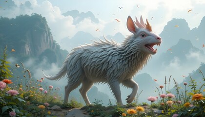 wild animal in the mountains