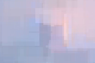 Pastelowe tło pikselowe w odcieniach błękitu i różu, miękka mozaika i rozmyty gradient do nowoczesnych projektów. © Henryk Guziak