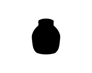 black glass bottle