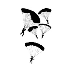 paraglider in the sky