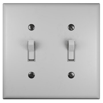 Light switch and electrical outlet with clean detailed design