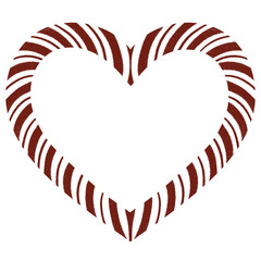 candy cane heart