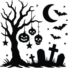 halloween background with pumpkin