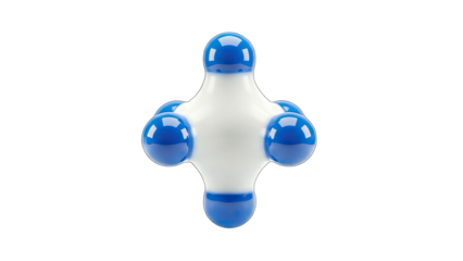 Molecule Model Isolated on White Background