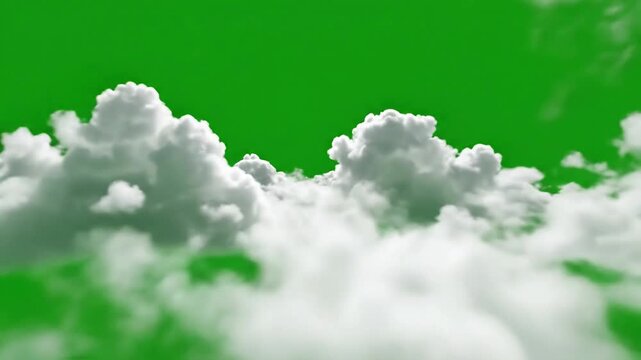 Stormy weather clouds converge with time lapse cloud movement on pure effect green screen cloudscapes style featuring clouds, nature,