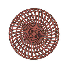 Morrice Lattice Circular Pattern with Interwoven Strands