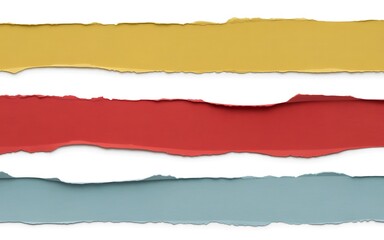 Colorful torn paper strips