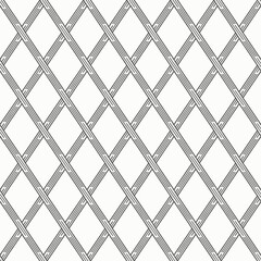 Minimal Morrice Lattice Black and White Geometric Pattern