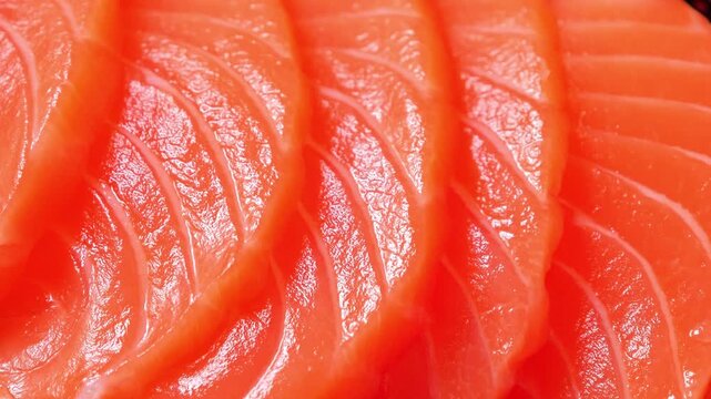Red fish fillet. Raw salmon fillet texture close up