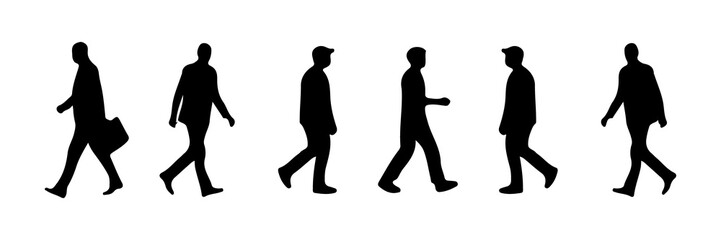 silhouettes of people