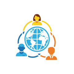 Global Business Team Collaboration Concept.