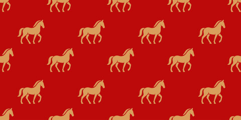 horse  seamless cartoon pattern for wallpaper or design element.	

