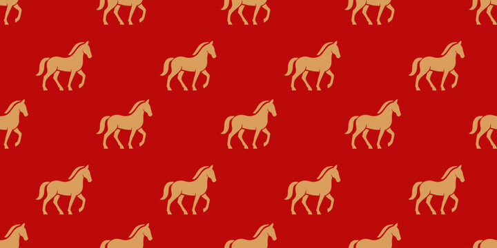 Fototapeta horse  seamless cartoon pattern for wallpaper or design element.   