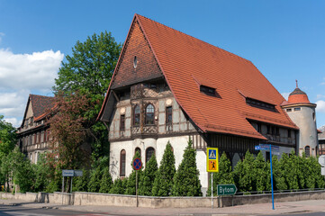 Historic complex of buildings, housing estate Zandka. Zabrze, Poland.