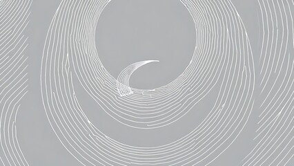 disequilibrium. White arc patterns showing rotational motion trajectory on minimalist background. STEM education sheets, lab safety posters, designed for biotech research communications.