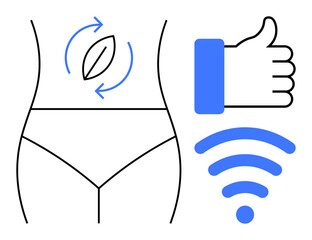 Wellness concept. Showing wellness through eco-friendly lifestyles and technology integration. Wellness for healthy living, sustainable choices, and digital innovations. For health apps, eco-tech