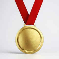 medal, gold, award, winner, success, sport, champion, silver, competition, trophy, bronze, red, achievement, vector, first, metal, prize, win