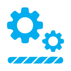 Settings and loading icon