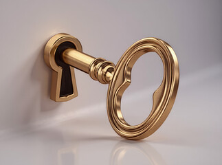 key, door, lock, metal, handle, home, security, isolated, gold, white, water, steel, open, tap, old, golden, object, keyhole