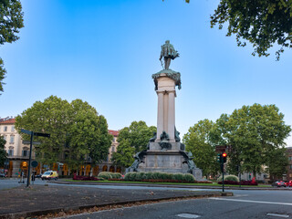 Statue of King Umberto I in Torino Roundabout