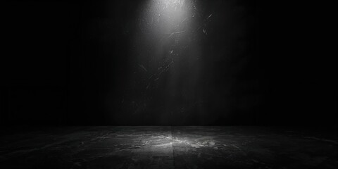Obraz premium Nighttime black overlay with gradient and space for text, ideal for UI background or layout purposes