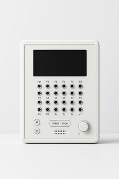 Modern EEG / EMG Panel Mockup with Blank Screen &ndash; Medical Neurodiagnostic Device on White Background
