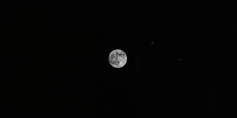 Nighttime full moon with clear sky, suitable as a wallpaper background, Earth Day