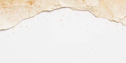 Light rough textured spotted blank copy space background on yellowish brown and white beige paper, suitable for editorial headers or layouts