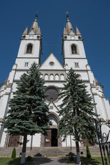 The Roman Catholic churches in Ditrau, Harghita ,Romania, 13 September, 2024,Church of the Sacred Heart of Jesus