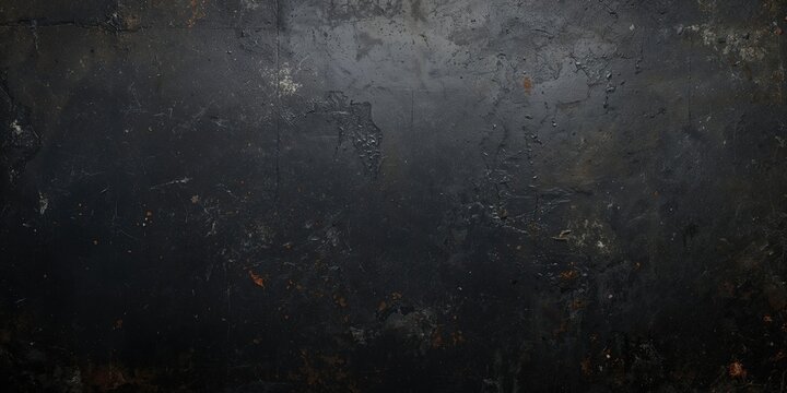 Close up of weathered black metal surface, corrosion and texture, suitable for industrial background, Earth Day - Powered by Adobe